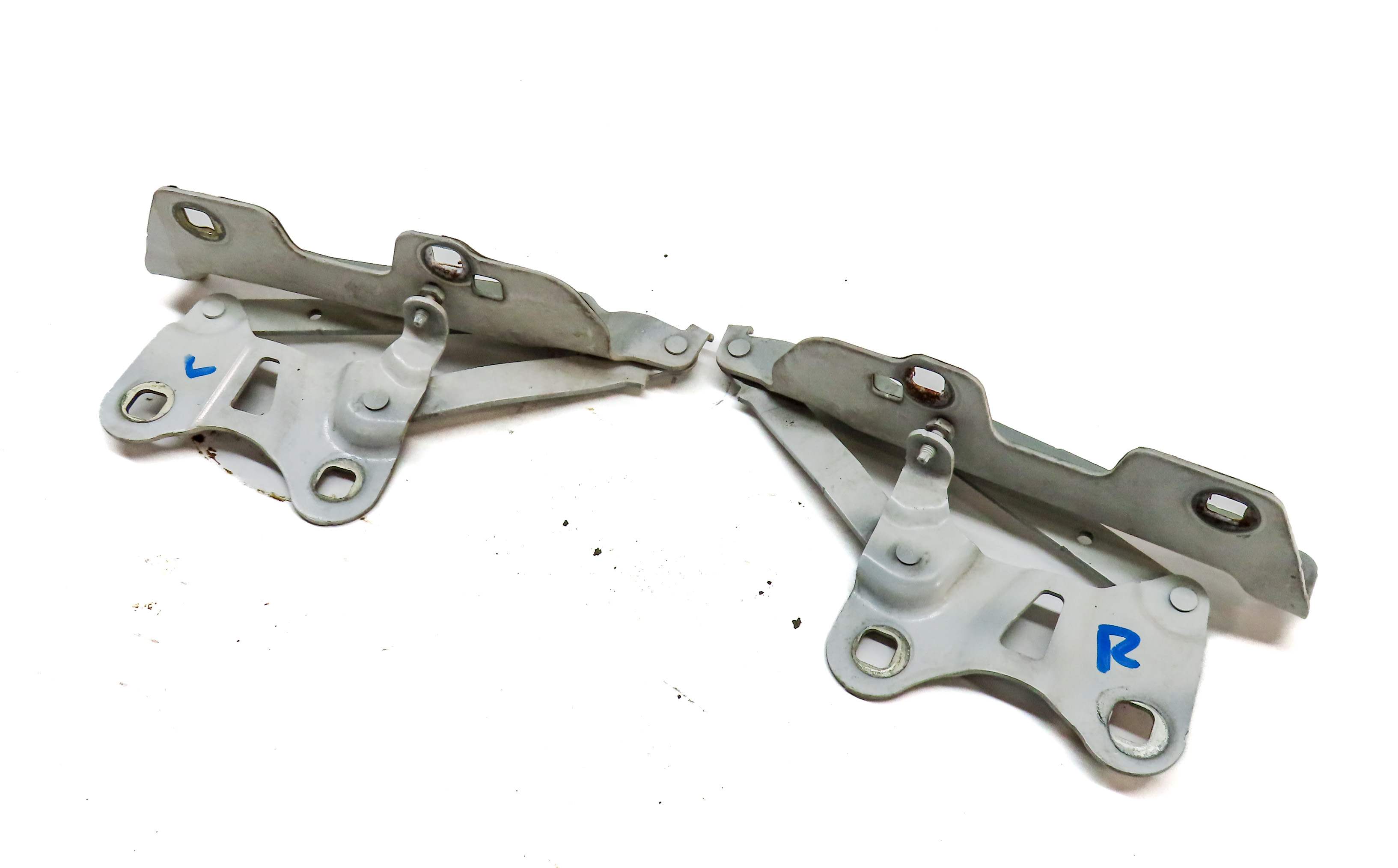 2013-2022 RANGE ROVER SPORT (L405 L494) LEFT & RIGHT HOOD HINGE SET (White) — exact item pictured